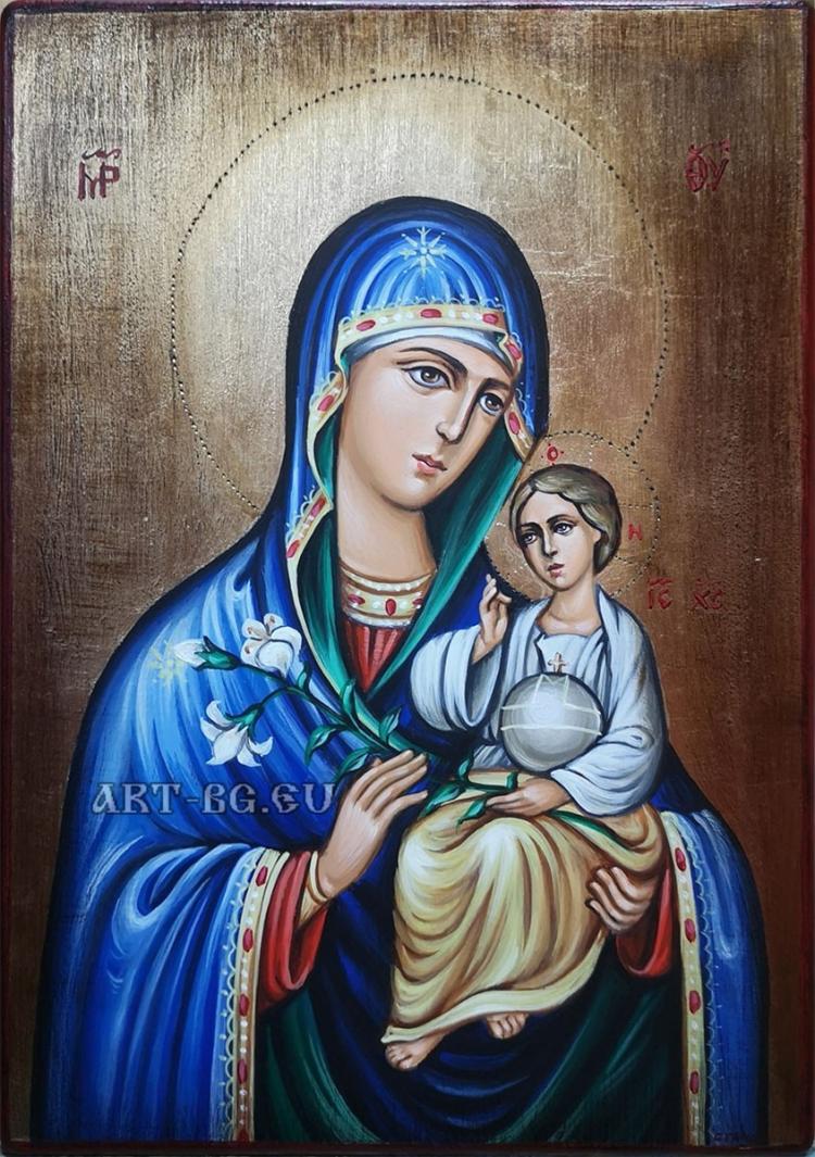 Икона на Света Богородица неувяхващ цвят