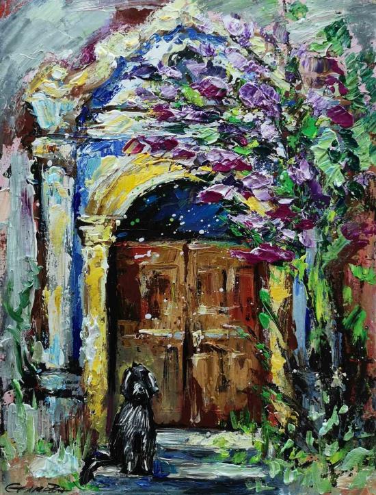„Верният пазач“ – Оригинална живопис с маслени бои
