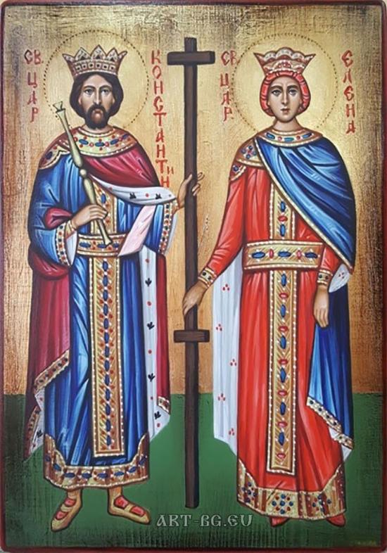 Икона на Св. Константин и Св. Елена